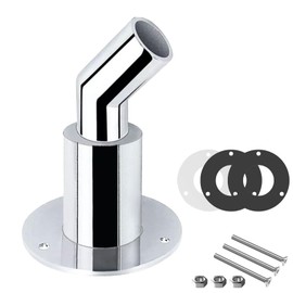 autozen Thru Hull Exhaust Skin, 22mm Stainless Steel 316 Thru Hull Exhaust Fittings Tube Pipe Socket Hardware for RV Diesel Parking Heaters Car Truck Boat