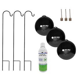 Bug Ball Premium Kit, 3 Pack- Odorless Eco-Friendly Biting Fly and Insect Trap, NO Pesticides or Electricity Needed, Kid and Pet Safe