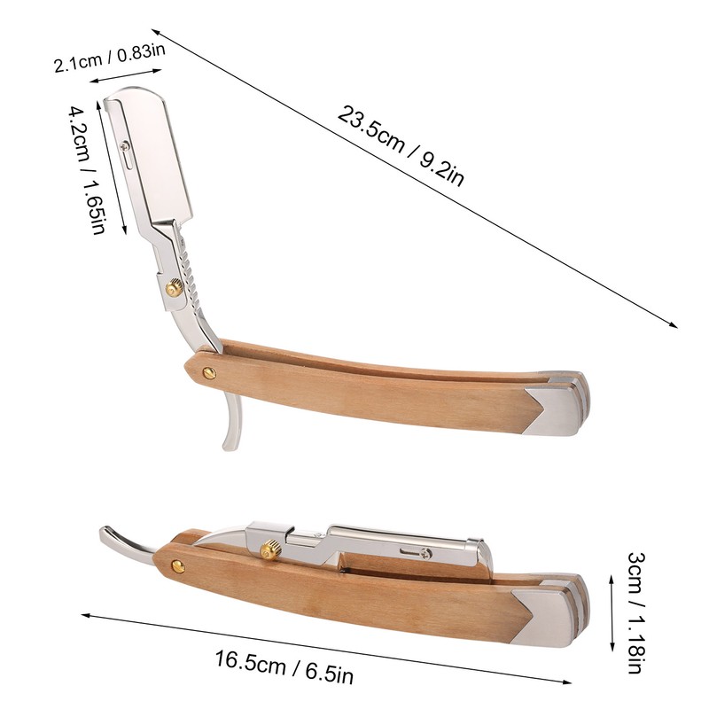 Straight Razor with 10PCS Blades & Storage Bag Shaving Razor