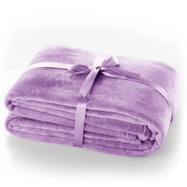 DecoKing Cuddly Microfiber Blanket Bedspread Fleece Faux Fur Blanket Fluffy and Soft Microfiber Blanket