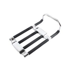 Luggage Rack Chrome/Black for Simson KR51 Schwalbe, SR4-1 Sparrow, SR4-2 Star, SR4-3 Sperber, SR4-4 Habicht, Rear Mounting