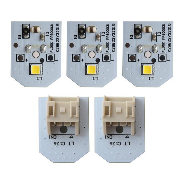 BUTITNOW WR55X11132 5Pcs Refrigerator Light Replacement LED Compatible for GE