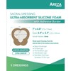 Sacral Silicone Ultra-Absorbent Foam Dressing 7" X 6.8" Box of