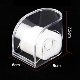 Teensery 1 Pack Plastic Watch Box with Sponge Cushion Wristwatch Display Case Bracelet Jewelry Gift Box, Clear