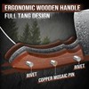 DRAGON RIOT Damascus Cleaver Knife 10 inch, VG10 Damascus Knife