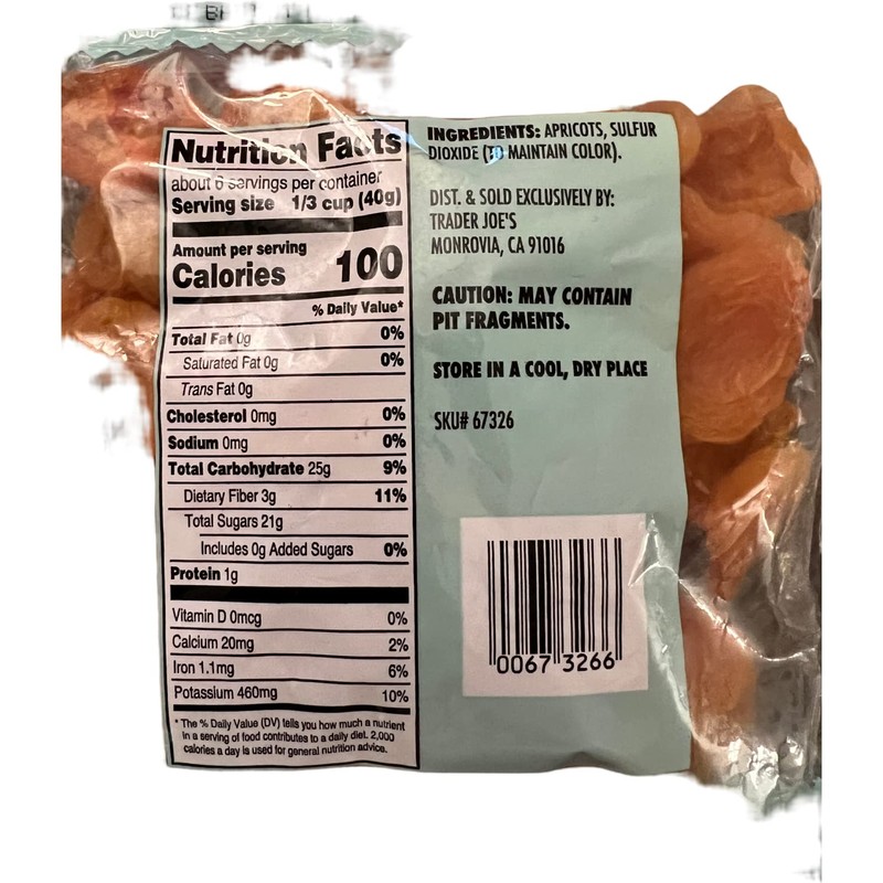 Trader Joe's Extra Choice California Apricots Dried & Pitted, 8