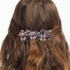 IUDWCG - 3 Pcs French Crystal Hair Clip Elegant Hair