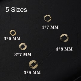 TorSor 15 Pack Hair Cutting Scissors Clicker Plate Replacement Internal Single Layer Stainless Steel Gasket Washer For Hairdressing Scissor Repair Parts Barber Thinning Shears 5 Different Sizes