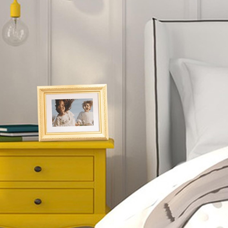 marysgift Square Picture Frames Modern Straight Picture Frame Set Yellow