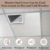 Klmnop Attic Fan Cover, Insulation Cover with Velcro Strips Fits