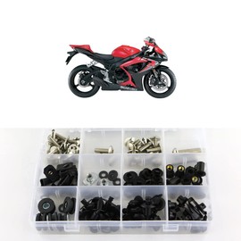 Xitomer Complete Fairing Bolts, Fit for GSXR600/GSXR750 2006-2007, Full Set Bodywork Screws/Fastenings/Mounting Kits (Silver)