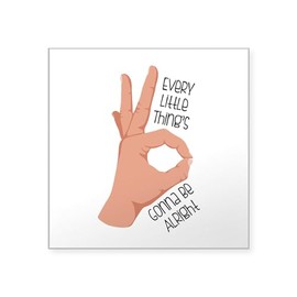 CafePress Okay Sign Sticker Square Bumper Sticker Car Decal