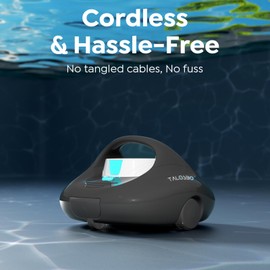 (2025 Upgraded) TALOSBO Pleco Se Cordless Pool Vacuum Up to 130 Mins Runtime, Robotic Pool Cleaner with 2.5H Fast Charge, Ideal for Flat Above Ground and Inground Pools up to 861 Sq. Ft.