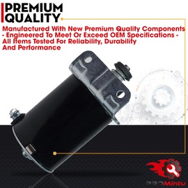 PROMintu Starter Motor Replaces for John Deere 135 LA140 LA145 LA150 LA155 LA165 LA175 E120 E130 E140 E150 E160 E170 MIA13038 Lawn Mower Tracter
