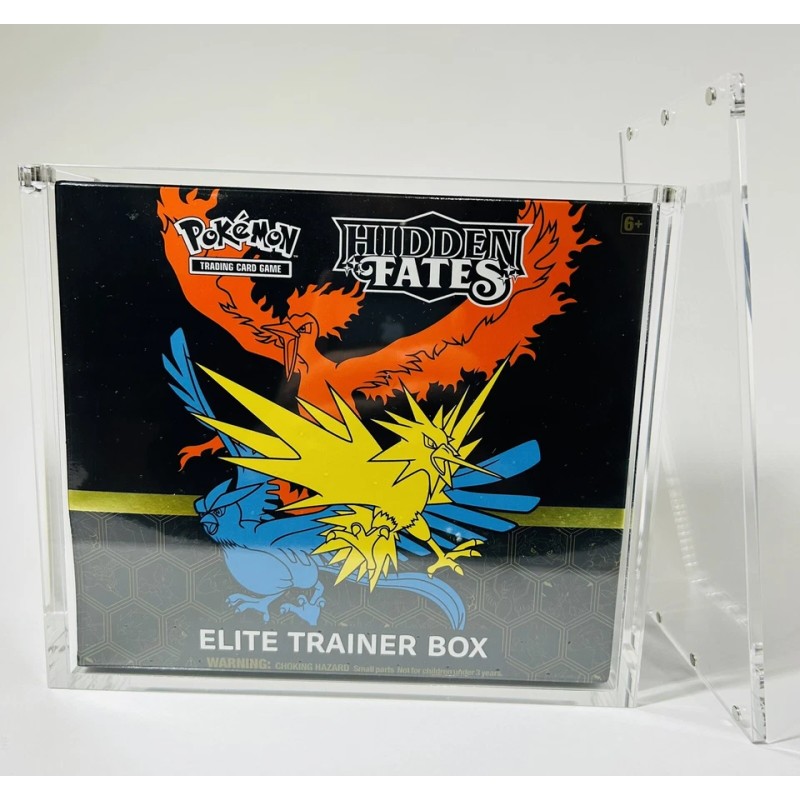 Pokemon ETB Acrylic Case Premium 8mm w/ Magnetic Lids
