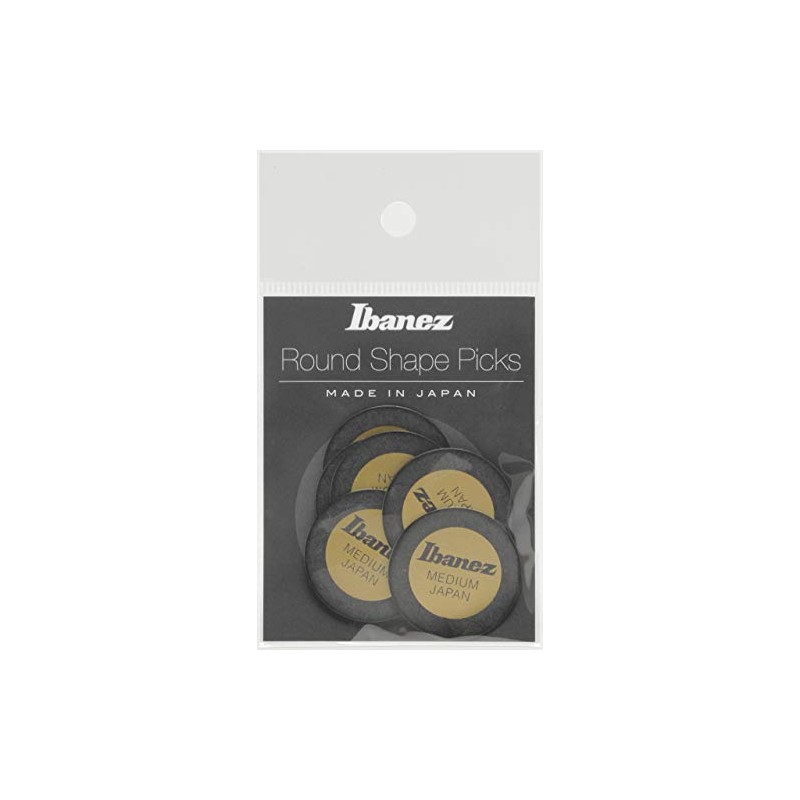 IBANEZ Pick Black - Round (PPA1M-BK)