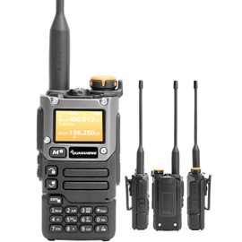 QUANSHENG UVK5(8) AM/FM/DTMF walkie Talkie 200 Channel Type-C Charging Three Frequency Receiving walkie Talkie NOAA Weather Forecast, with Flash VOX Replication Frequency LCD Display