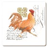 Cala Home Set of 4 Coasters - Rooster in Watercolour