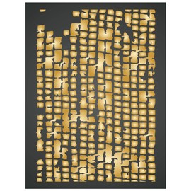 Stencils for Walls: Burlap Stencil, 4.5 x 6.5 inch - Layering Stencil, use to add Texture and Design