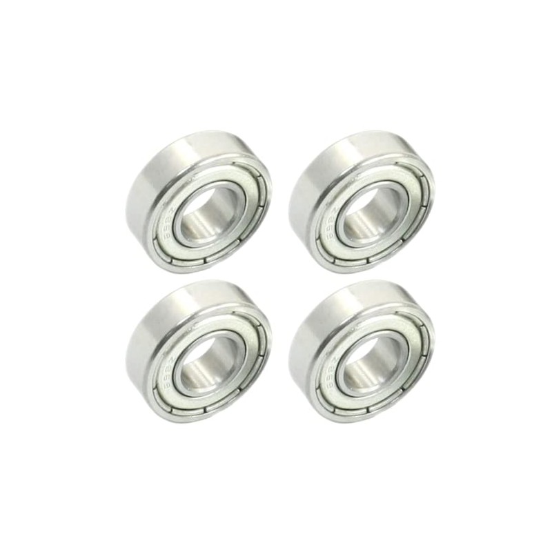 4 Pack of 698Z Deep Groove Shielded Steel Ball Bearings
