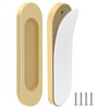 MeBantoo 2 Pack Self-Stick Door Handles, 4 Inch Aluminum Alloy