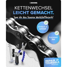 Büchel Chain Riveter Set, 3 Pieces