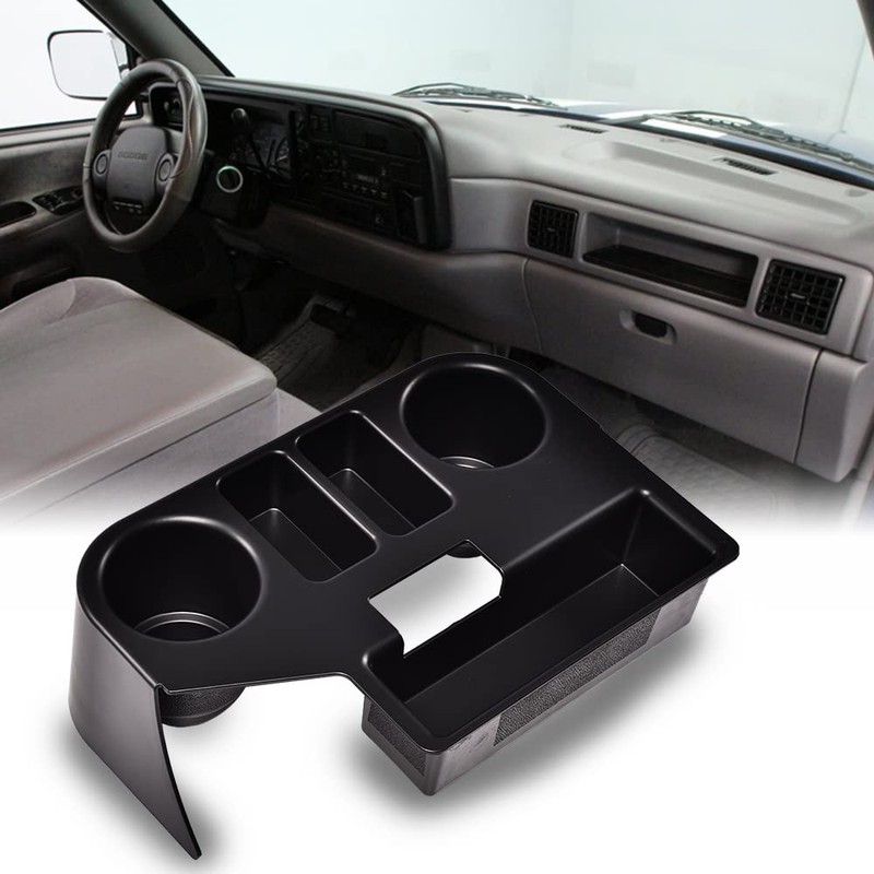 PIT66 Center Console Cup Holder, Compatible with 1994-1997 Dodge Ram