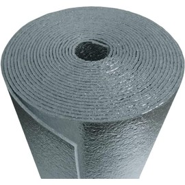 Heavy Duty 10mm Reflective Foam Core Foil Radiant Barrier Thermal Shield Insulation Roll 16 inch X 10 ft for: Energy Conservation HVAC Windows Heat & Cold ETC Winter & Summer FIRE Resistant