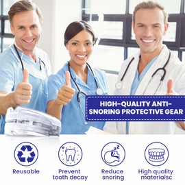 Anti-Snoring Mouthpiece, Anti-Snoring Splint, Effective Snoring Stopper, Anti Snoring, Mouth Guard for Teeth Grinding for Mouth Guard for Relaxed Nights