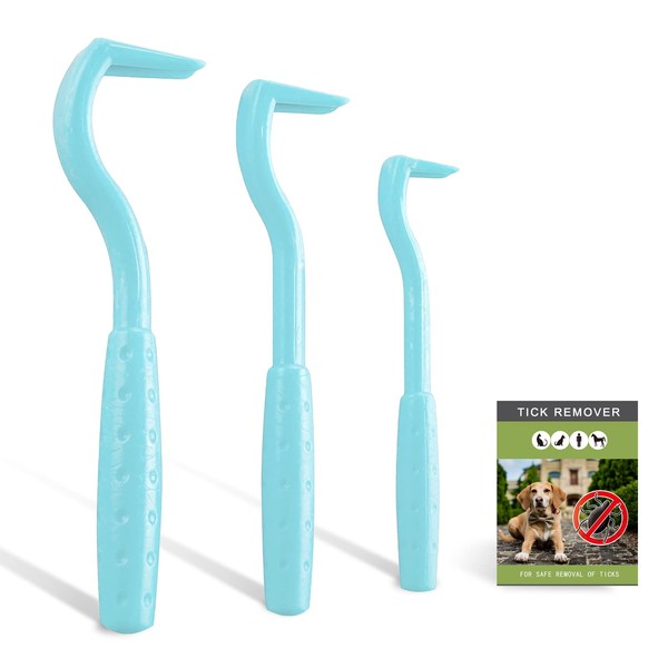 Nepfaivy Tick Remover Tool for Dogs - 3 Pcs Painlessly