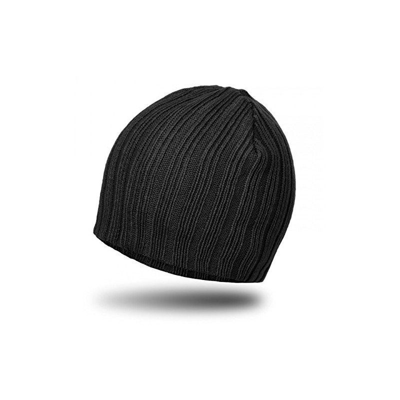 CASPAR Mens Rib Knit Beanie Hat - many colours -