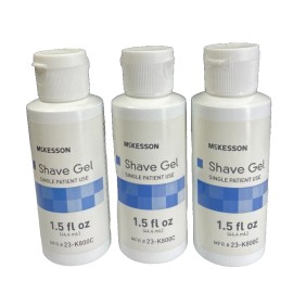 McKesson Shaving Gel McKesson Flip Top Bottle 1.5oz Each Travel Size BRAND NEW (Lot of 3)