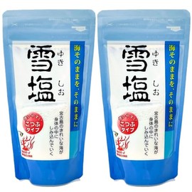 Miyakojima Snow Salt Granule Crush Type Table Salt 4.9 oz (110 g) x 2 Bags