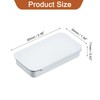 uxcell 30 Pcs Classic White Metal Tin Box Containers, 2.4x1.3x0.4