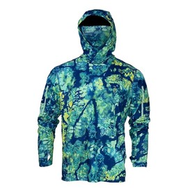 Kryptek Men's Midnight Lump Tech Hoodie, Mahi Mahi - XL