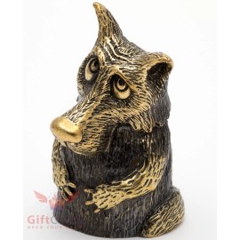 Brass bell figurine of the Wolf IronWork