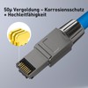ZOERAX 2x CAT 8 RJ45 Connectors - Tool-free, 40 Gbit/s,