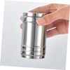 ABOOFAN 2pcs Stainless Steel Condiment Bottles with Caps Portable Spice