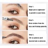 5 Colors Hair-like Strokes Eyebrow Pen, Mimics Natural Eyebrow Liquid