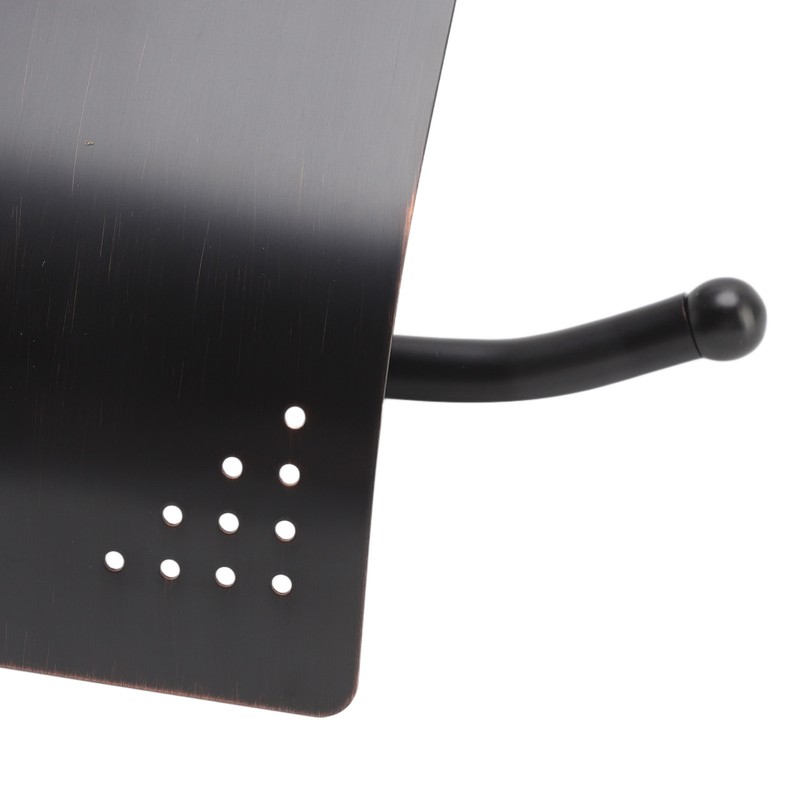 Paper Towel Dispenser Dark Bronze Blue and White Porcelain Wall