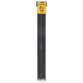 BIC Conte Pack of 6 Pencil Leads 2 mm Hi-Polymer High-Quality HB Set of 12