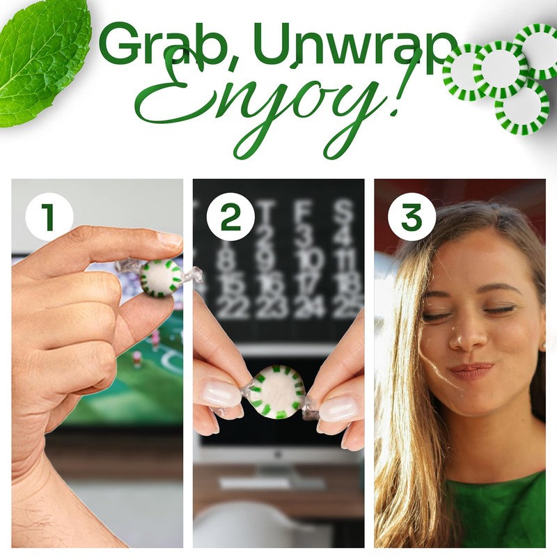 Starlight Candy, Individually Wrapped (6 Pound, Spearmint)