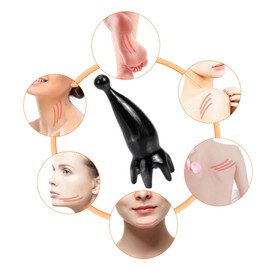 HONMEET Wide Tooth Hair Comb Massage Comb Handheld Massager Scalp Massager Random Style