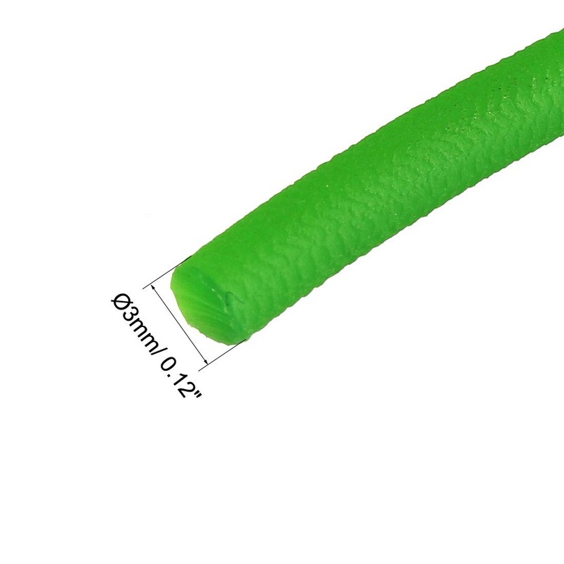sourcing map 16ft 3mm PU Transmission Round Belt High-Performance Urethane
