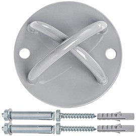 Faswin Wall Mount Bracket for Suspension Straps, Ceiling Anchor X Mount for Rings, Body Weight Strength Training Systems, Yoga Swings & Boxing Equipment