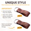 Leather Keychain Favorite for Men, Keyring Gift for Women &