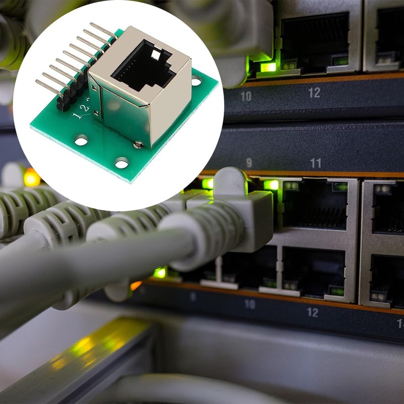 CEMYDEYO Pack of 5 RJ45 Connector Breakout Board 8 Pin