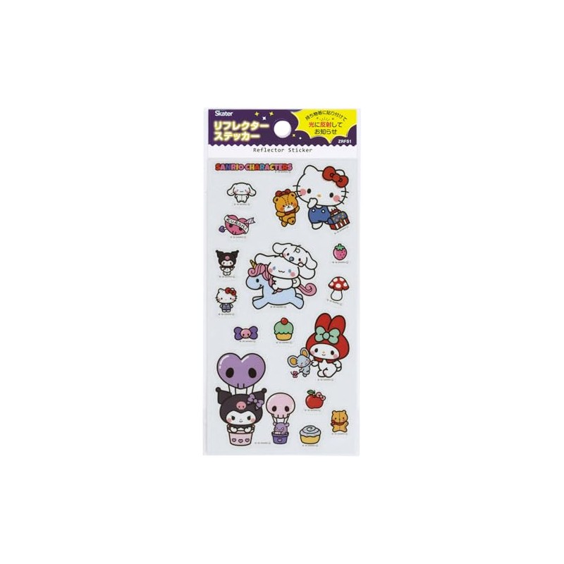 Skater ZRFS1-A Reflective Sticker Sanrio Characters, Favorite Days