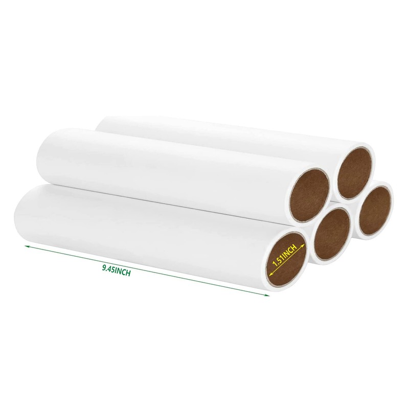 Criblor 5 Pack 9.45 Inch Wide Large Lint Roller Refills