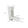 Rainwater Collection System 3x4in Downspout Water Diverter Connector System for